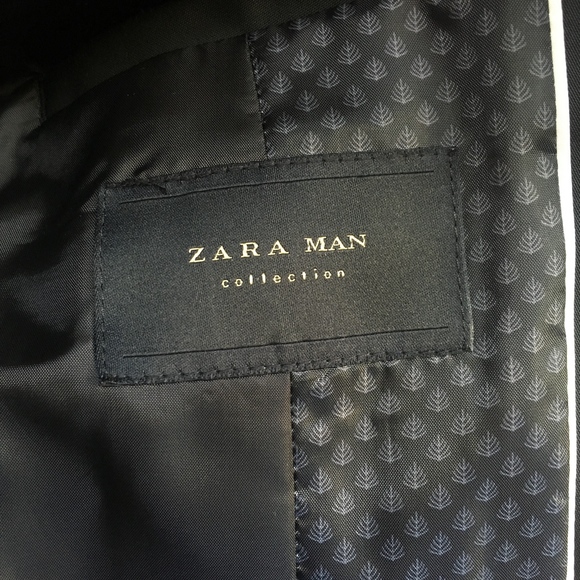 Zara Mens Black Super Skinny Fit Blazer - Picture 6 of 8